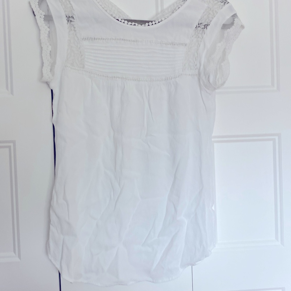 S white blouse with beautiful detail!